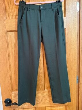 one 5 one Dark Green Women's Straight Leg Trousers